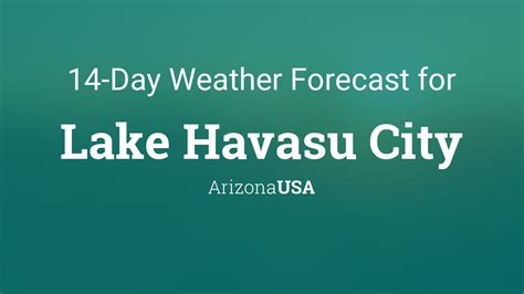 10-day forecast for lake havasu arizona